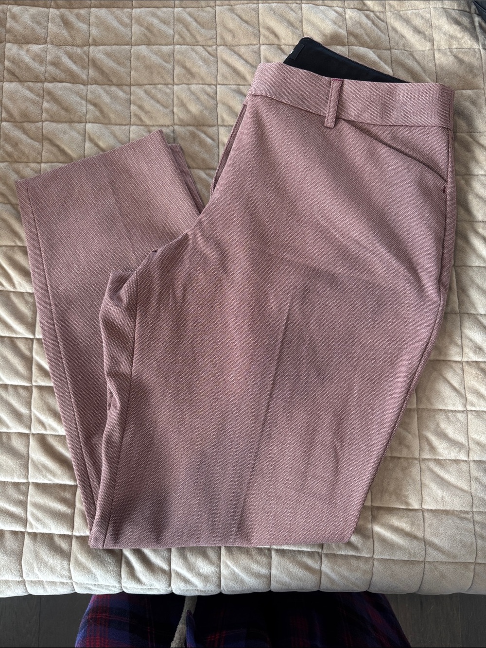 Express Publicist Mauve Straight Leg Dress Pants